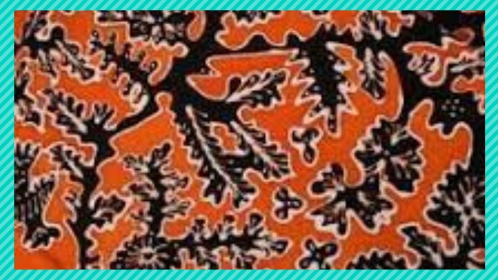 Foto : Motif batik pucuk rebung edit by. Canva