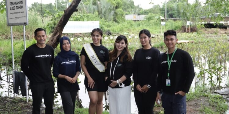 Jaga Kelestarian Lingkungan, Miss Indonesia NTT Tanam 100 Pohon Mangrove_Womanindonesia.co.id