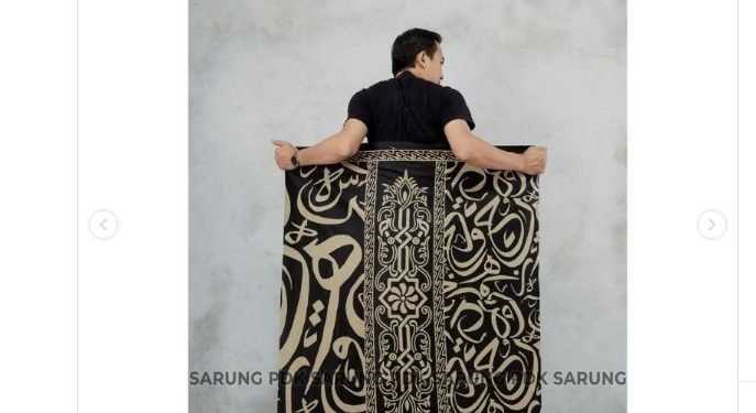 Salah satu motif sarung Batik Paduka